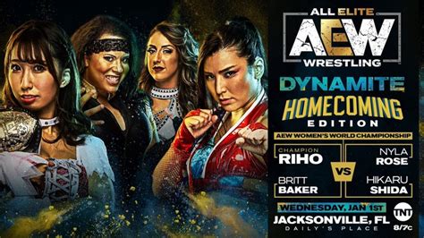 AEW Dynamite Preview (1/1/2020) Riho vs. Nyla Rose vs. Hikaru Shida vs ...