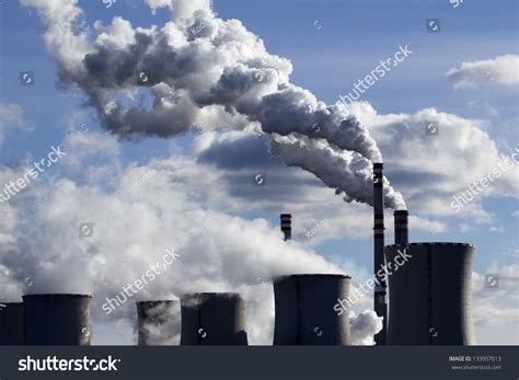 High Pollution From Coal Power Plant Stock Photo 133957013 : Shutterstock