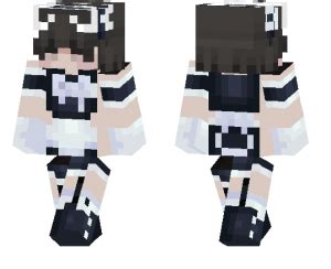 Vroid Maid Outfit Texture ~ Maid Girl Minecraft Skin | Khadrismat