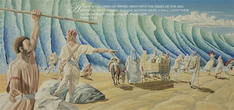 Moses Red Sea Painting at PaintingValley.com | Explore collection of ...