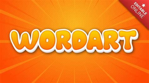 Wordart | Orange 3D | Text Effect Generator