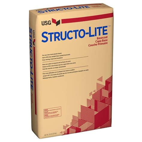 USG 50 lb. Structo-Lite Basecoat Plaster-163841040 - The Home Depot in ...