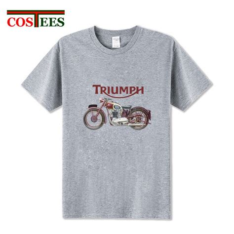 Vintage Triumph Motorcycle T shirts Men Speed Triple 1050 T shirt Retro ...