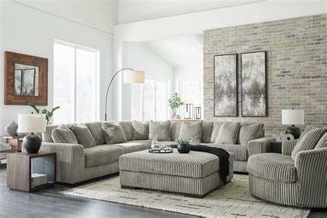 Lindyn Fog 5-Piece Sectional from Ashley – Luna Furniture