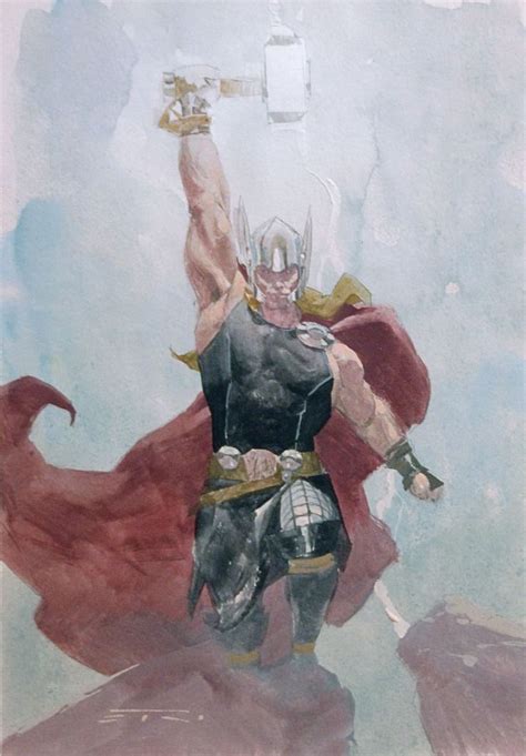 Esad Ribic Thor, in Ken Plourde's Uptonian's Gallery Comic Art Gallery Room | Thor comic art ...