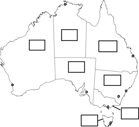 Australia Map With States And Capital Cities Clip Art at Clker.com ...