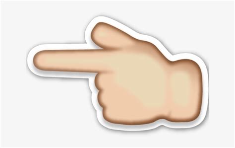 Emoji Hand Pointing Left - 640x480 PNG Download - PNGkit