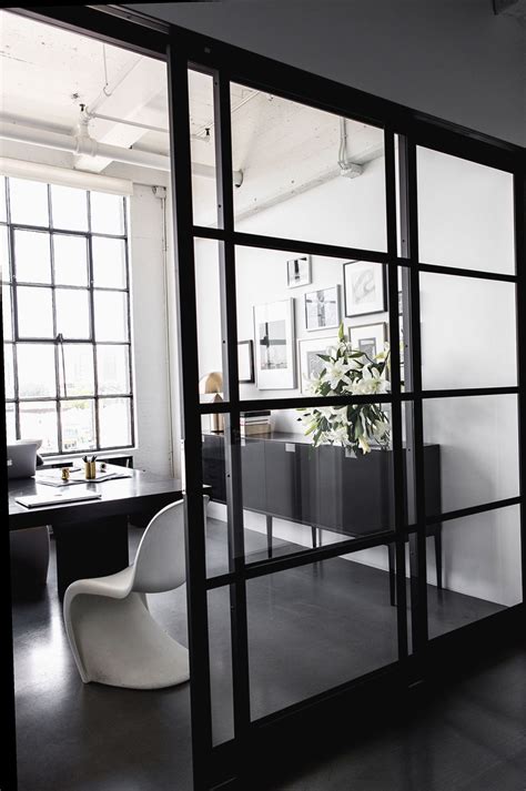 17+ Office Design Glass Wall | Modern office design, Glass office doors ...