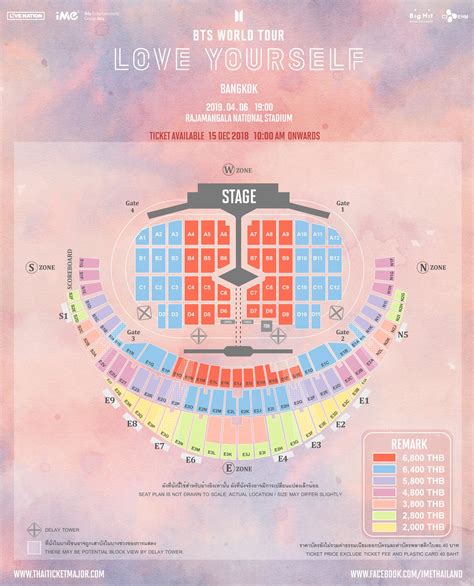 ARMY ไทยพร้อมมั้ย? ผู้จัด iMe ประกาศผังที่นั่ง-ราคาบัตร คอนเสิร์ต BTS ...