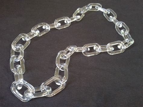 From the Hands and Brains of Jenine Bressner: Glass chains for Calvin Klein