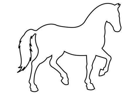 Standing Horse Outline | www.pixgood.com - Good Pix Galleries | Horse ...