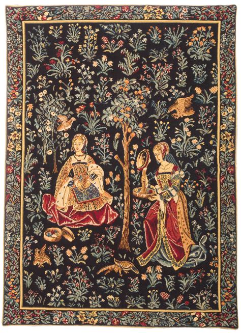 Medieval Tapestry Wall Hanging Embroidery Scene - Etsy UK