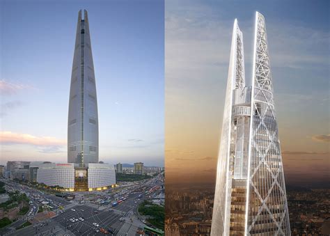 World’s newest mega-skyscraper opens in Seoul Lotte World Tower by Kohn Pederson Fox Associates ...