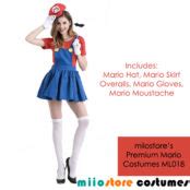 Ladies Mario Costumes Singapore Luigi Super Mario Bros DND Parties