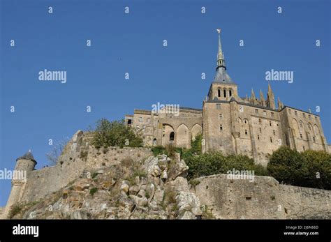 Mont Saint michel architectural detail Stock Photo - Alamy