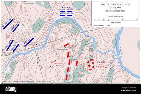First battle bull run map6 hi-res stock photography and images - Alamy