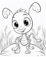 Ant Coloring Pages For Preschoolers sketch template