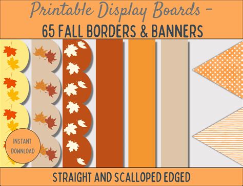 Fall Classroom Display Borders & Banners Printable Fall - Etsy