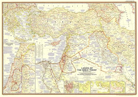 Lands of the Bible Today Map