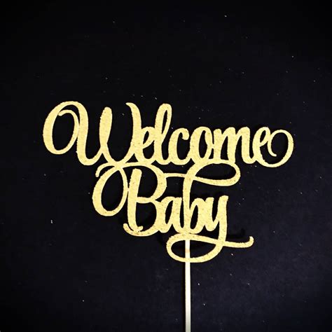 Welcome Baby Cake Topper, Baby Shower Cake Topper, Baby Boy Cake Topper, Baby Girl Cake Topper ...