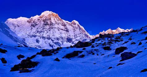 Annapurna South, Annapurna Range Sunrise | Stock image | Colourbox