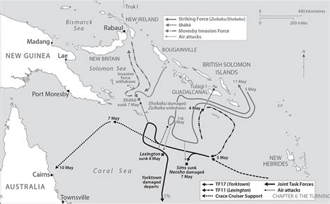 Map : Battle of Coral Sea, 1942 - Infographic.tv - Number one infographics & data Data ...