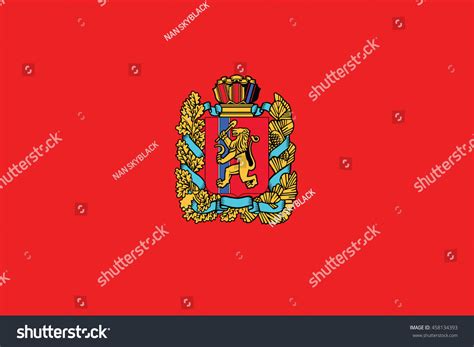 Flag Of Krasnoyarsk Krai Republics / Krays / Provinces / Federal Cities ...