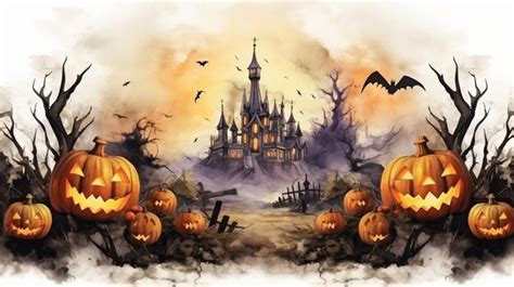 Premium AI Image | In a Halloween background a full moon often shines ...