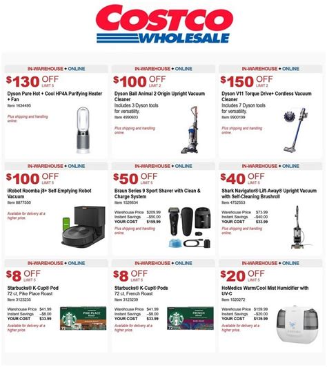 Costco Special Buys and Warehouse Savings from November 21