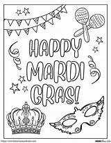 6 Free Mardi Gras Coloring Pages For Kids sketch template