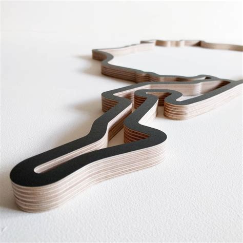 Nurburgring Wooden Wall Art Track Sculpture