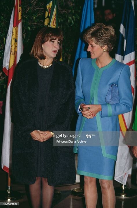 Diana, Princess of Wales and Mila Mulroney , the wife of the Canadian ...