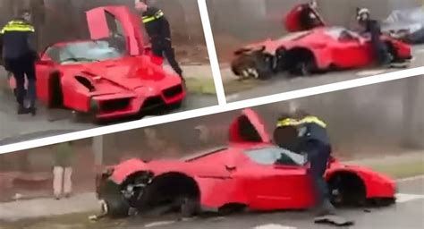 $3M Ferrari Enzo Destroyed After Crashing Into A Tree, Possibly During A Test Drive | Carscoops