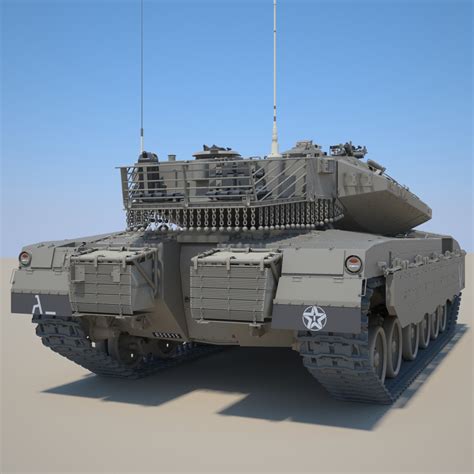 3d idf battle tank merkava