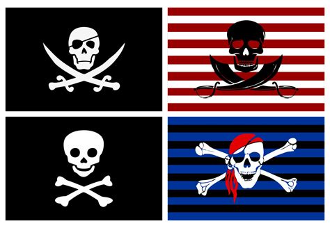 Printable Pirate Flags