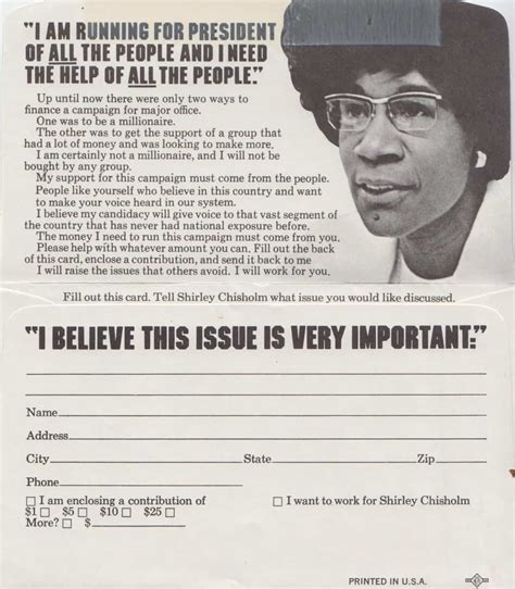 Shirley Chisholm 1972 presidential campaign - Fonts In Use