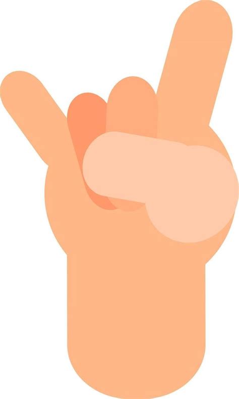 Rock symbol hand, illustration, vector on a white background. 13718836 Vector Art at Vecteezy