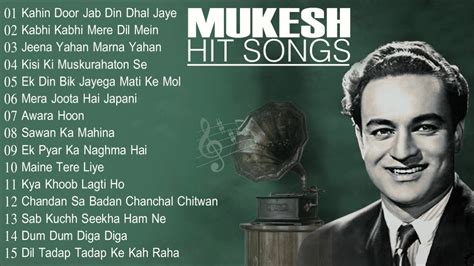 The Melodious - Mukesh Hit Song - Old Bollywood Hits | Mukesh Special ...