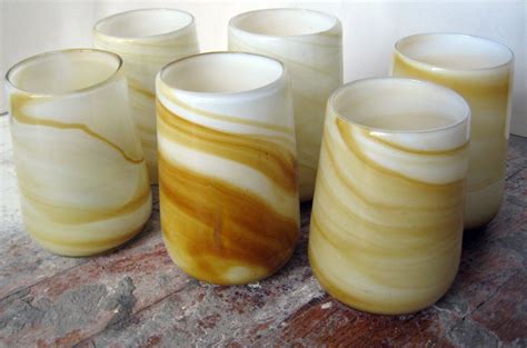 Hand Blown set of 6 Drinking Glasses or Candle Holders. $25.00, via Etsy. Diy Furniture ...
