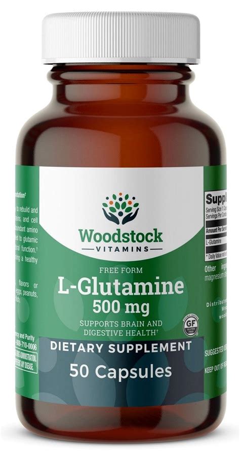 L-Glutamine 500 mg - 50 Capsules