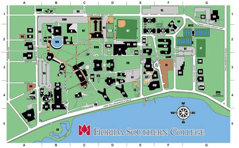 Florida Southern College Campus Map – Map Vector