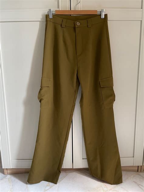 BNWT Primark Formal Cargo Pants Khaki, Women's Fashion, Bottoms, Other Bottoms on Carousell