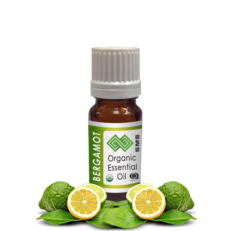 Bergamot Essential Oil Organic - SMSOrganics, Pure Essential Oils, Carrier Oils, Attar, Flower ...