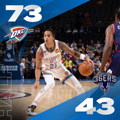 OKC THUNDER on Twitter: "Halftime score https://t.co/XBabBWDmeZ" / Twitter