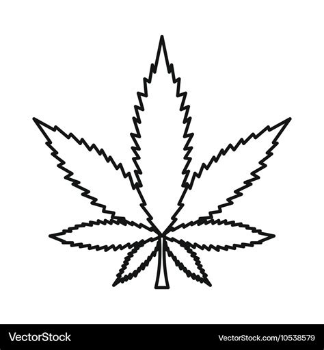 Cannabis Leaf Outline