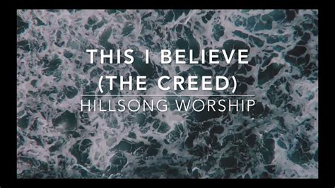 This I Believe /The Creed (Backing Track) by Hillsong Worship - YouTube