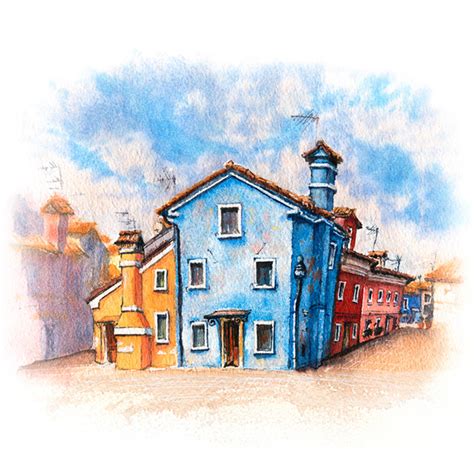 Venice sketches with Colored Pencils :: Behance