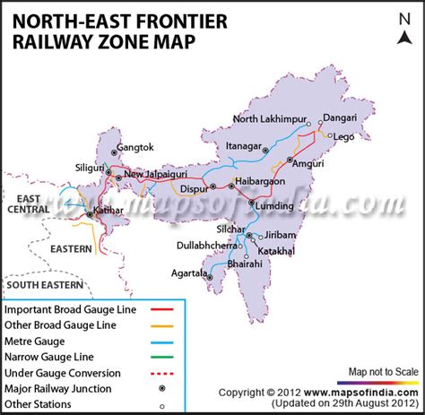 North India Railway Map - Draw A Topographic Map