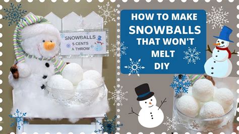 DIY WINTER INDOOR SNOWBALL DECOR DIY CRAFT | DIY Snowballs that won't melt | Winter Snowballs ...