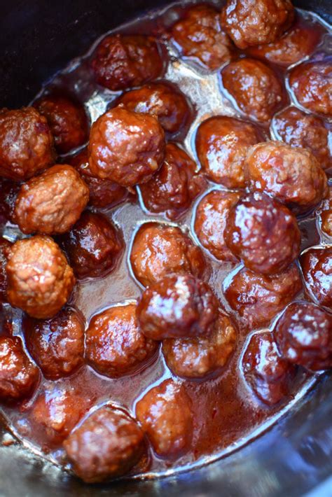 3 Ingredient Sweet & Spicy Crock Pot Meatballs for GAME DAY!